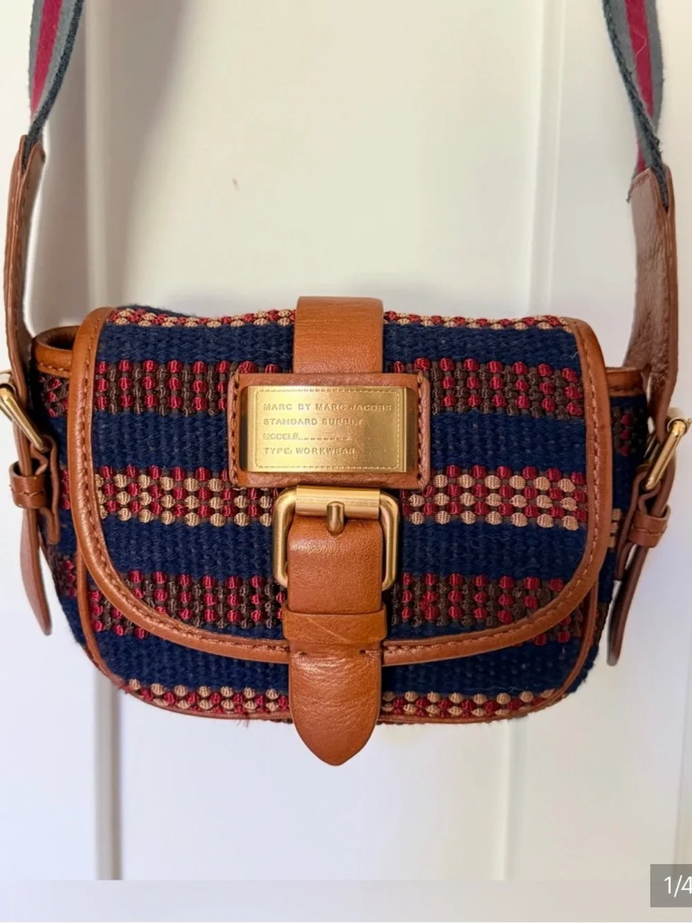 Marc by Marc Jacobs Workwear Woven Flap Crossbody Bag